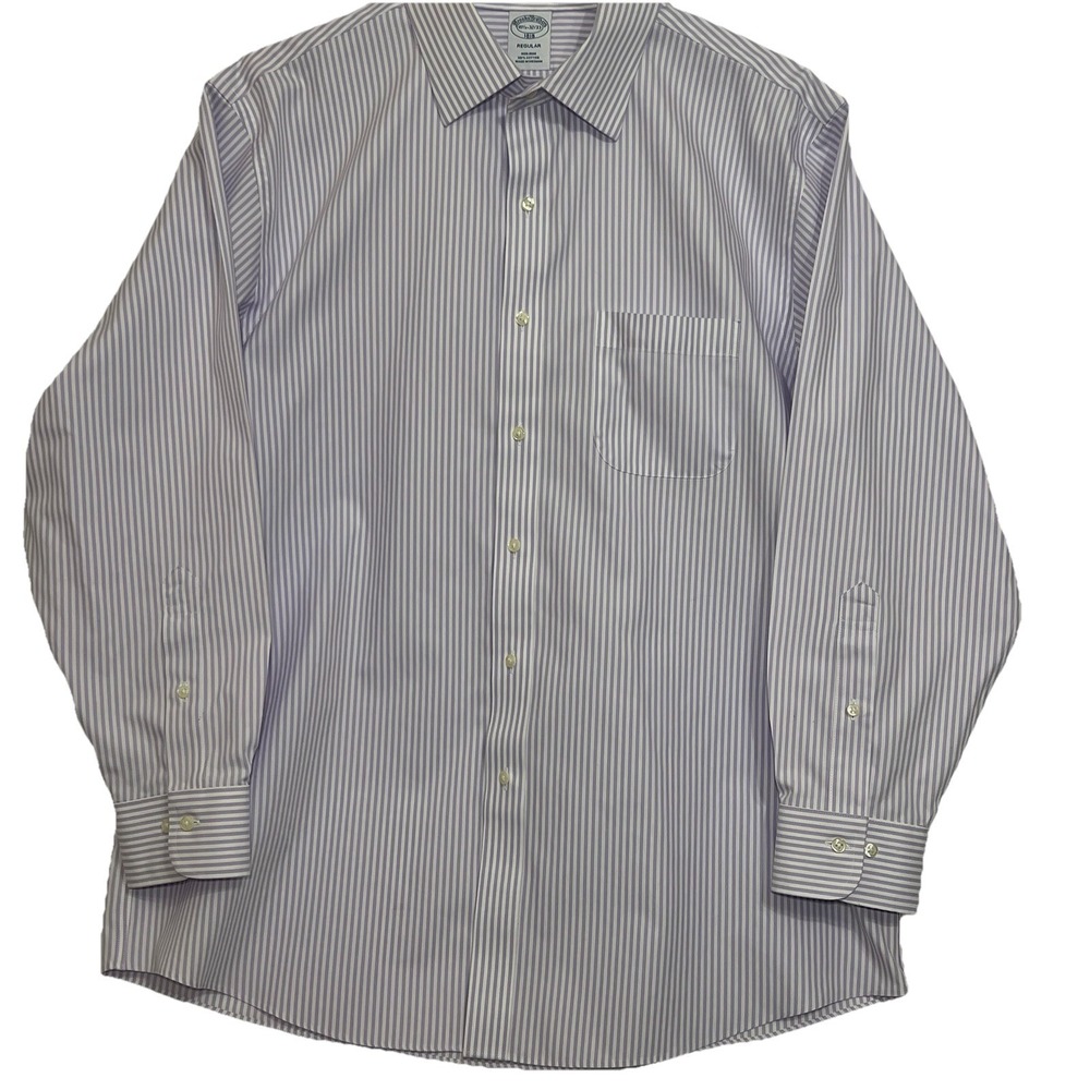 Brooks Brothers 1818 Reg Non Iron Button Long Sleeve Striped Shirt 16.5 32/33‎